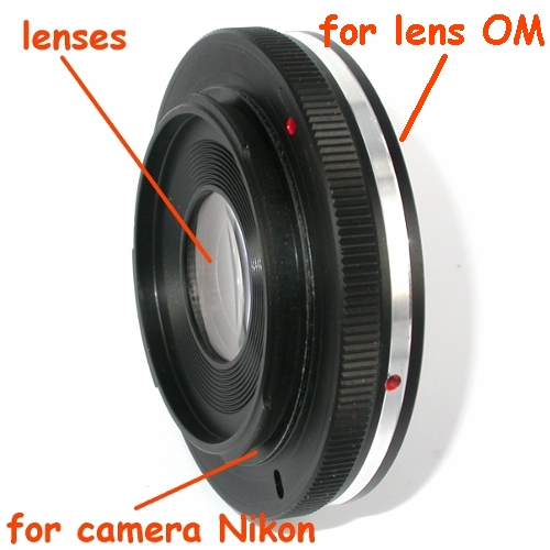 Nikon anello adattatore per obiettivo Olympus OM con chiusura diaframmi
