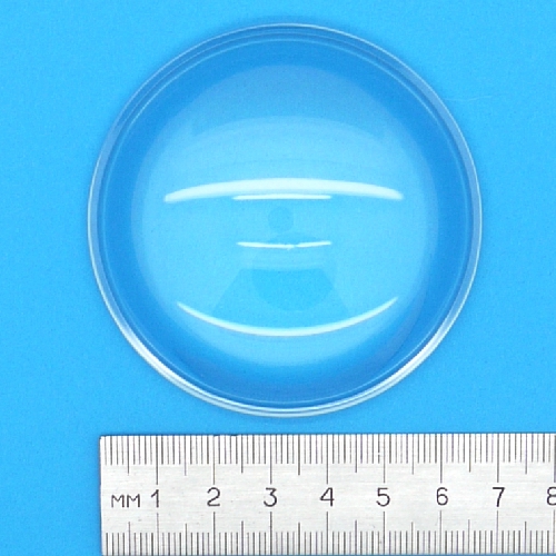 Lente condensatore  sferico piano convessa  Ø 69 mm in vetro