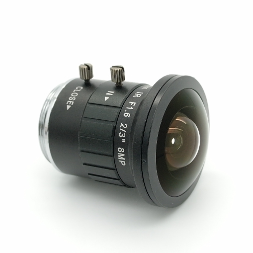 Obiettivo MEGAPIXEL super wide angle FISH-EYE CCTV passo CS mount 2.5mm IR F1.6