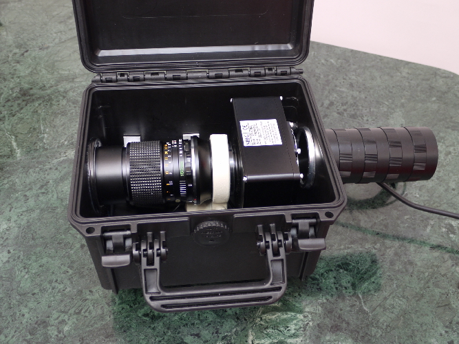Customizzazione CCD ST-402ME - lens Mamiya 150 f4 - raccordo a valigia Elephant