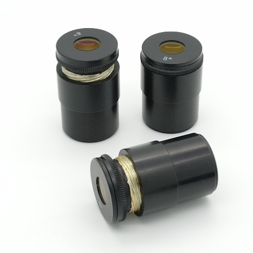 Oculare 8X con reticolo diametro 32 mm CCCP per microscopio MBS 9 - 10 e Leica  