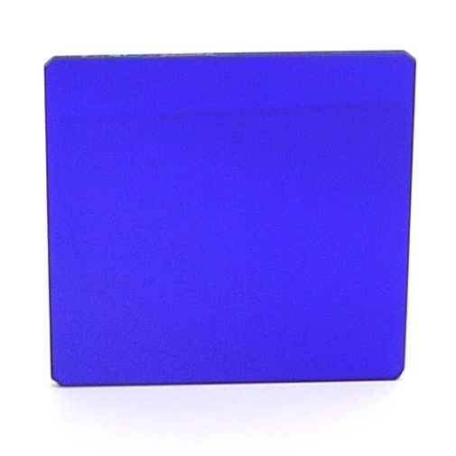 Filtro Wratten 47 in vetro ottico BLU SCURO di selezione 88x88x3 mm