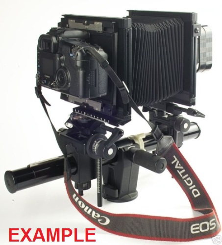 Piastra  decentrabile Canon per  Linhof Sinar Toyo Wista Horseman Cambo Arca 4x5