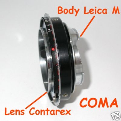 Leica M Voigtlander Bessa adattatore 6 bit a lens CONTAREX raccordo adattatore 