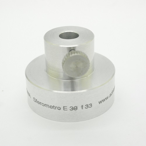 Piattello per sferometro per diametro sfera  >= 39 mm e >= 33mm