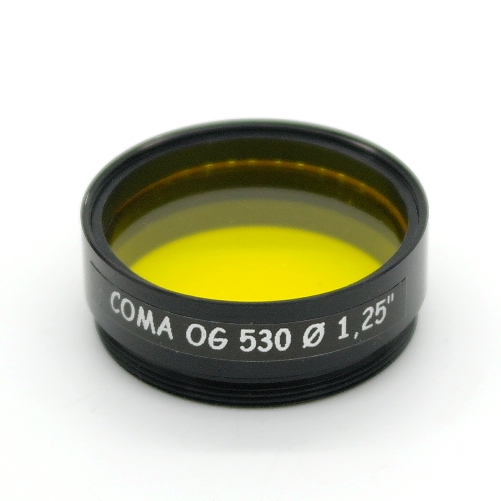 Filtro Schott OG 530 per webcam CCD con Ø  oculari 1,25'' pollici