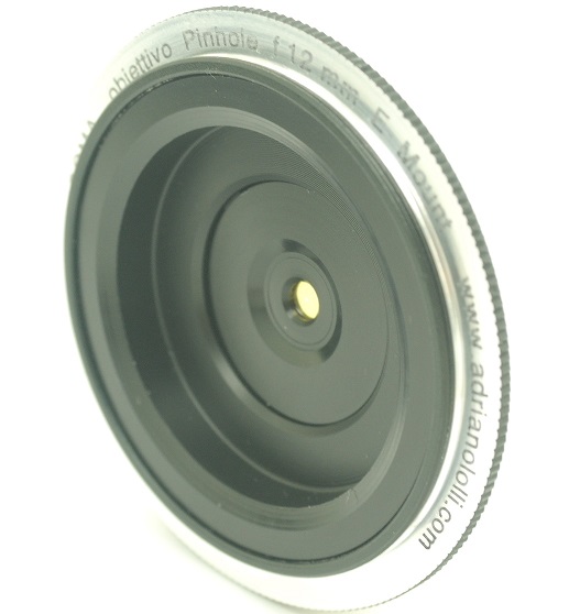 Obiettivo foro stenopeico, pinhole con focale 22mm per fotocamere SONY E-MOUNT