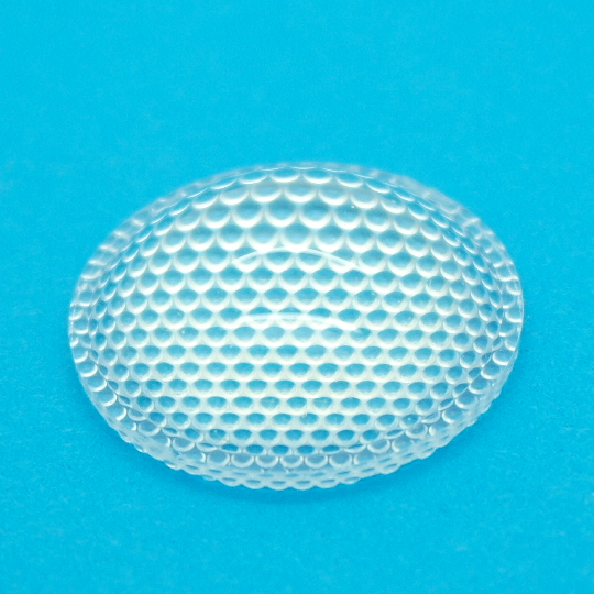 Lente condensatore parabolico con microlenti  Ø 29 mm led lens