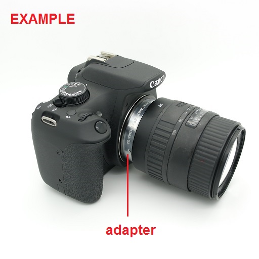 Adattatore semifisso MACRO per fotocamera reflex DSRL a obbiettivo Sigma SA