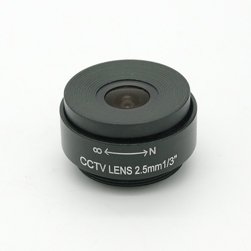 Obiettivo telecamera CCTV passo CS mount f 2.5 mm   1/3'' IR