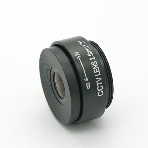 Obiettivo telecamera CCTV passo CS mount f 2.5 mm   1/3'' IR