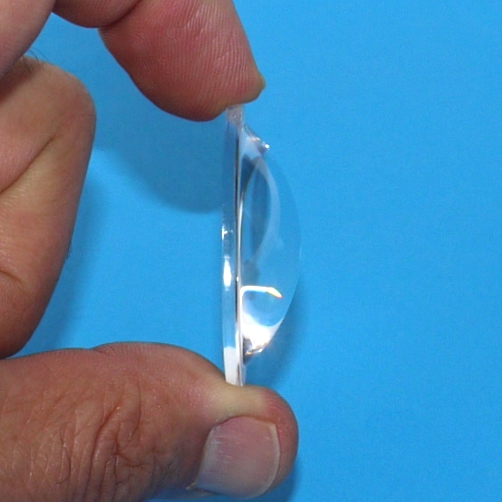 Lotto 100 pezzi Lente condensatore parabolica  Ø 30 mm led lens in vetro 