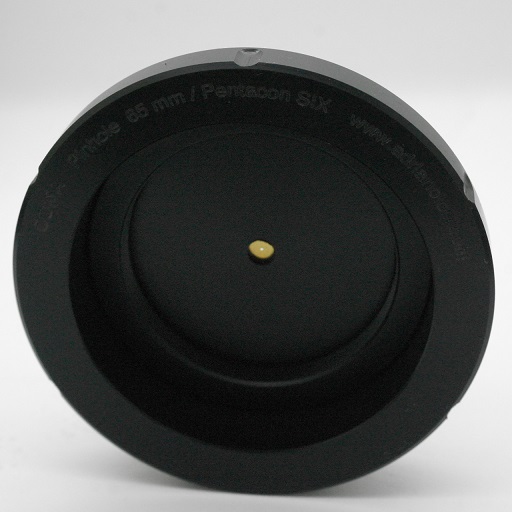 Obiettivo foro stenopeico,pinhole,camera obscura per Pentacon Six focale 60mm