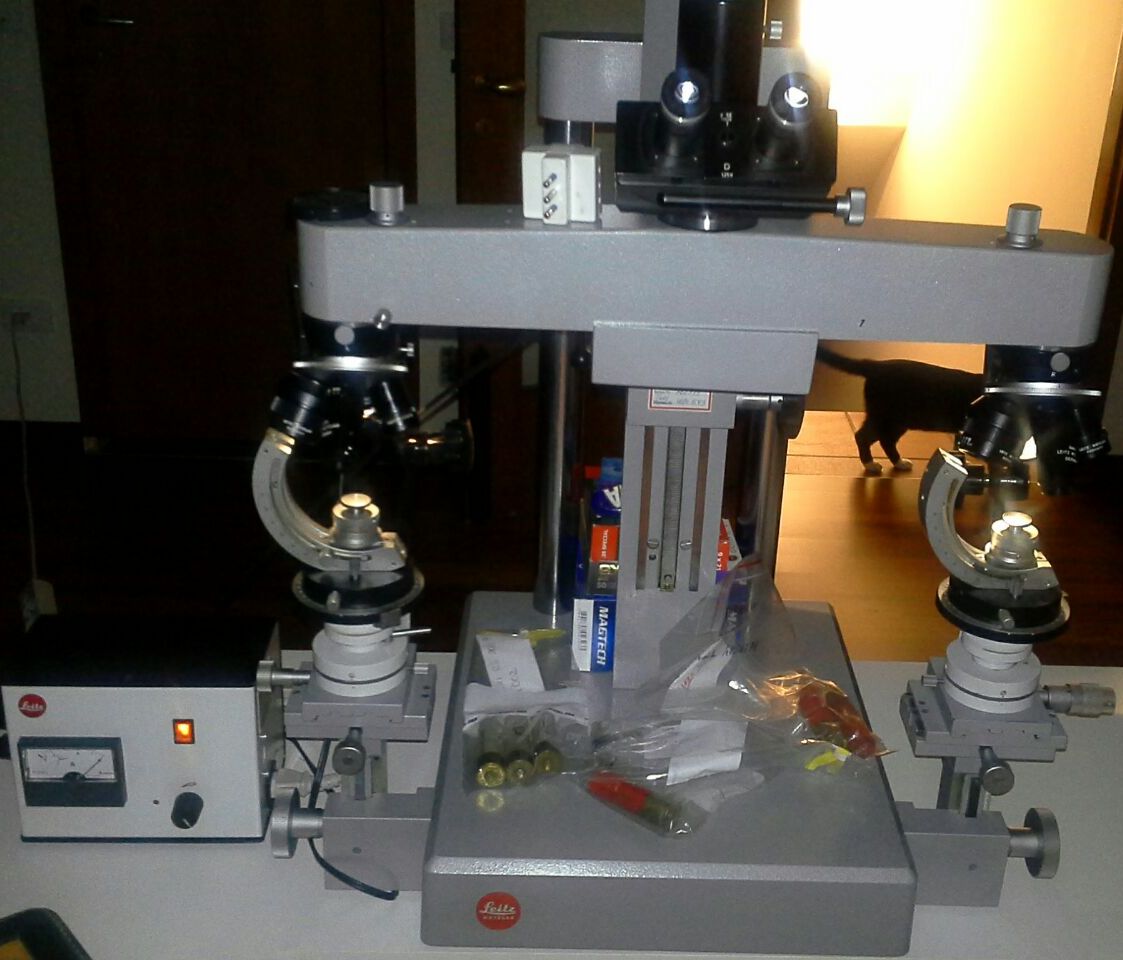 RACCORDO ottico meccanico per MICROSCOPIO comparatore balistico LEICA  38mm