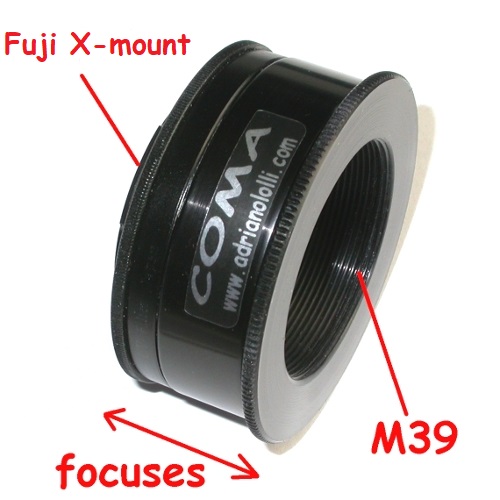 Fuji X-mount adapter Enlarging Lens focuses x ingranditore 39x1 messa a fuoco B