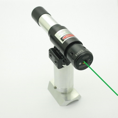 PUNTATORE cercatore LASER VERDE collimabile con supporto RIALZATO quick release