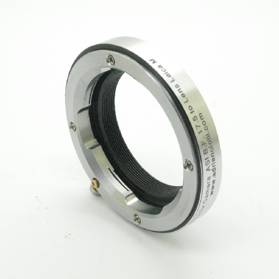 Raccordo Camera CCD tipo ASI Backfocus 17,5mm adapter for Leica M lens