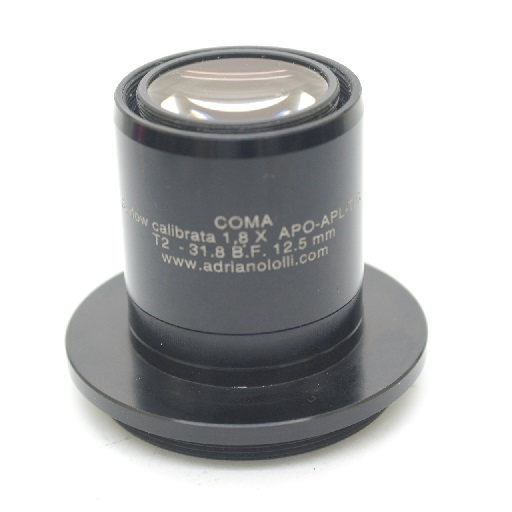 Barlow Calibrata Apocromatica Aplanatica 1,8X - 31.8 per camere T2 B.F. 12,5mm
