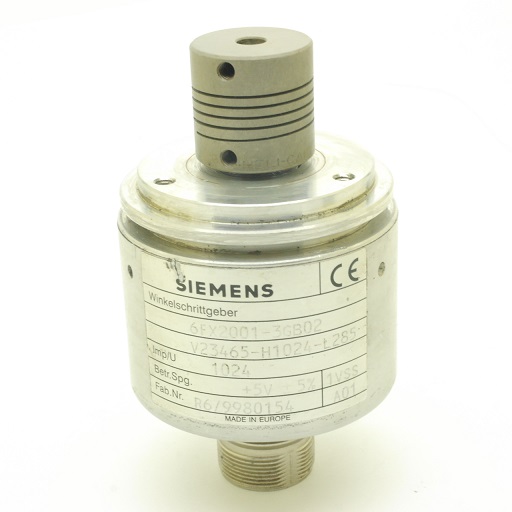 SIEMENS ROTARY ENCODER 6FX2001-3GB02 5V 1-V-SINUS 1024 PPR 6MM
