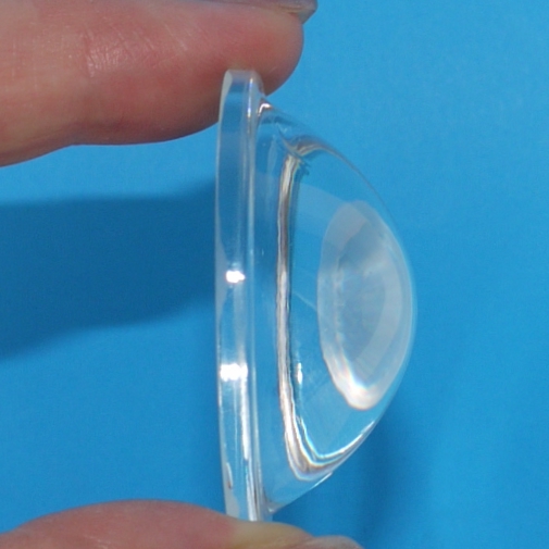 Lotto 20 pezzi Lente condensatore parabolico in vetro Ø45mm led glass lens